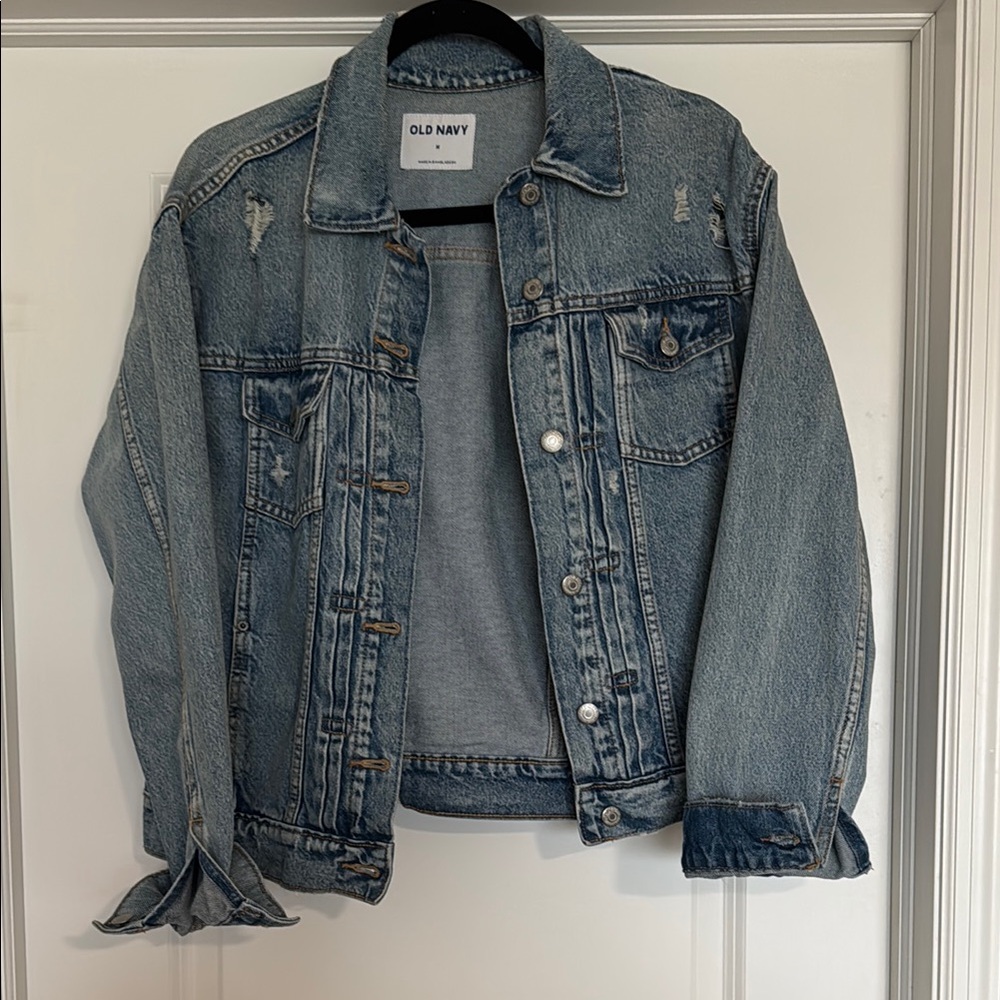 Old Navy Distressed Denim Jacket